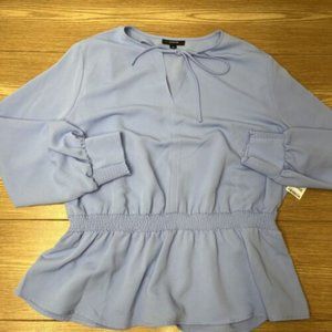 Alfani Smocked Peplum Top